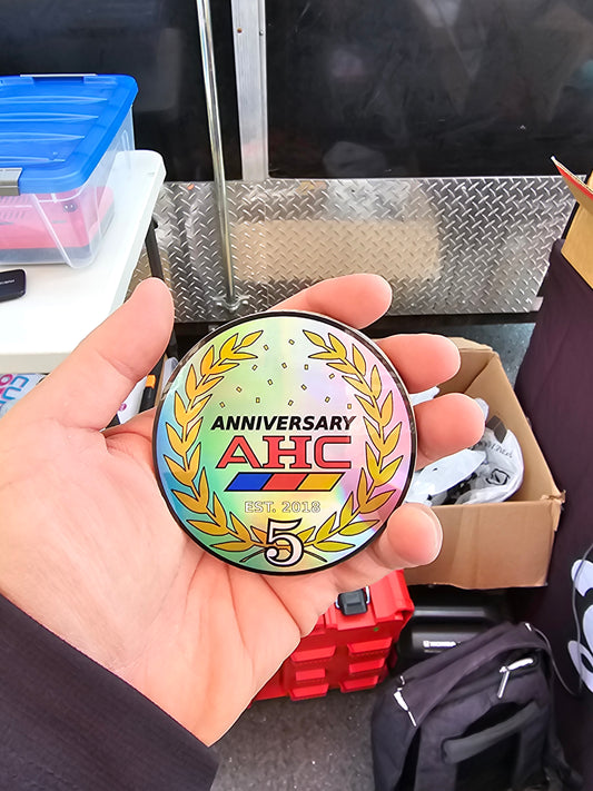 AHC hologram circular sticker