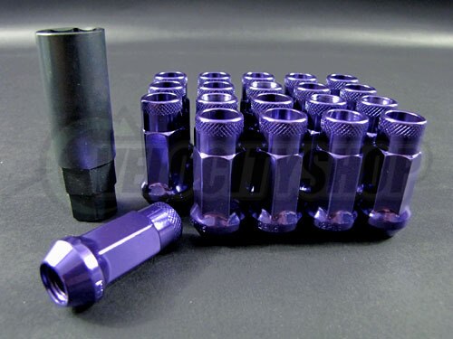 Wheel Mate Muteki SR48 Open End Lug Nuts - Purple 12x1.25 48mm