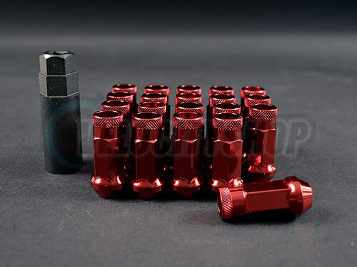 Wheel Mate Muteki SR48 Open End Lug Nuts - Red 12x1.25 48mm