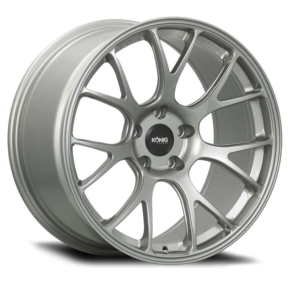 Konig Forged F1M 18X8.5 5X120 ET35 Ash Silver Knurled Bead