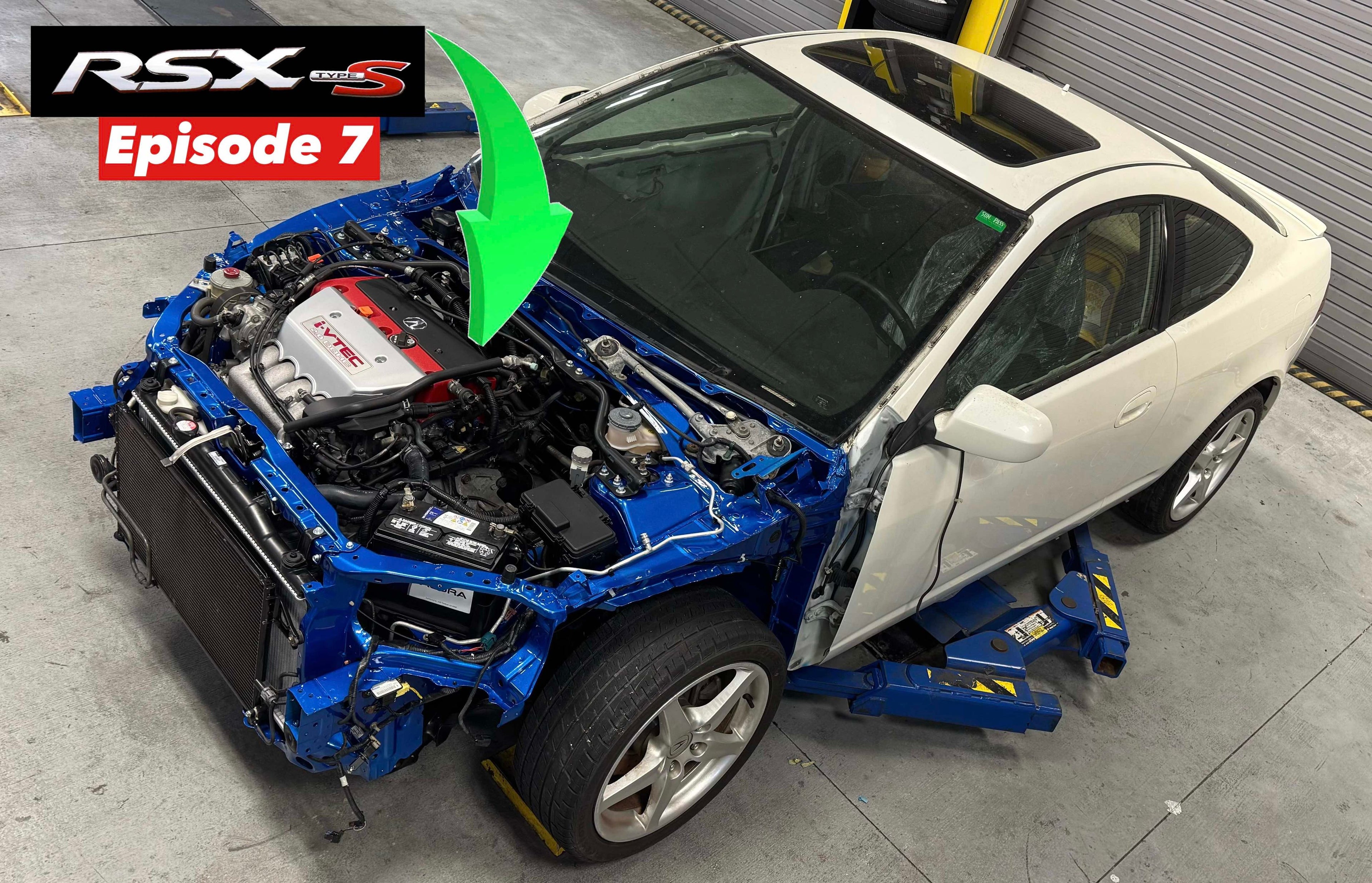 Load video: K20Z1 Engine Installation and First Fire-Up!! // 2006 Acura RSX Type-S DC5 Build