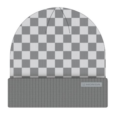 Honda White and Gray Knit Beanie