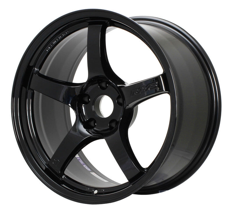 Gram Lights 57CR 18x9.5 +38 5x120 Glossy Black Wheel (Price per wheel)