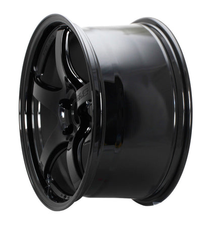 Gram Lights 57CR 18x9.5 +38 5x120 Glossy Black Wheel (Price per wheel)