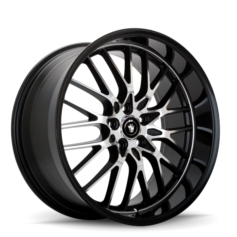 Konig Lace 17x7 5x110/5x115 ET40 Black/Machine Spoke – AHC Garage