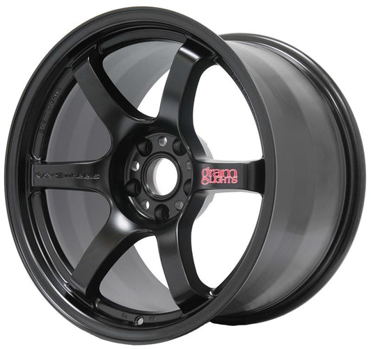 Gram Lights 57DR 18x9.5 +38 5x114.3 Semi Gloss Black Wheel