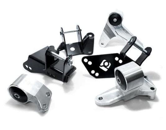 Innovative 96-00 Civic K-Series Silver Aluminum Motor Mounts 75A Bushings (EG/DC Subframe)