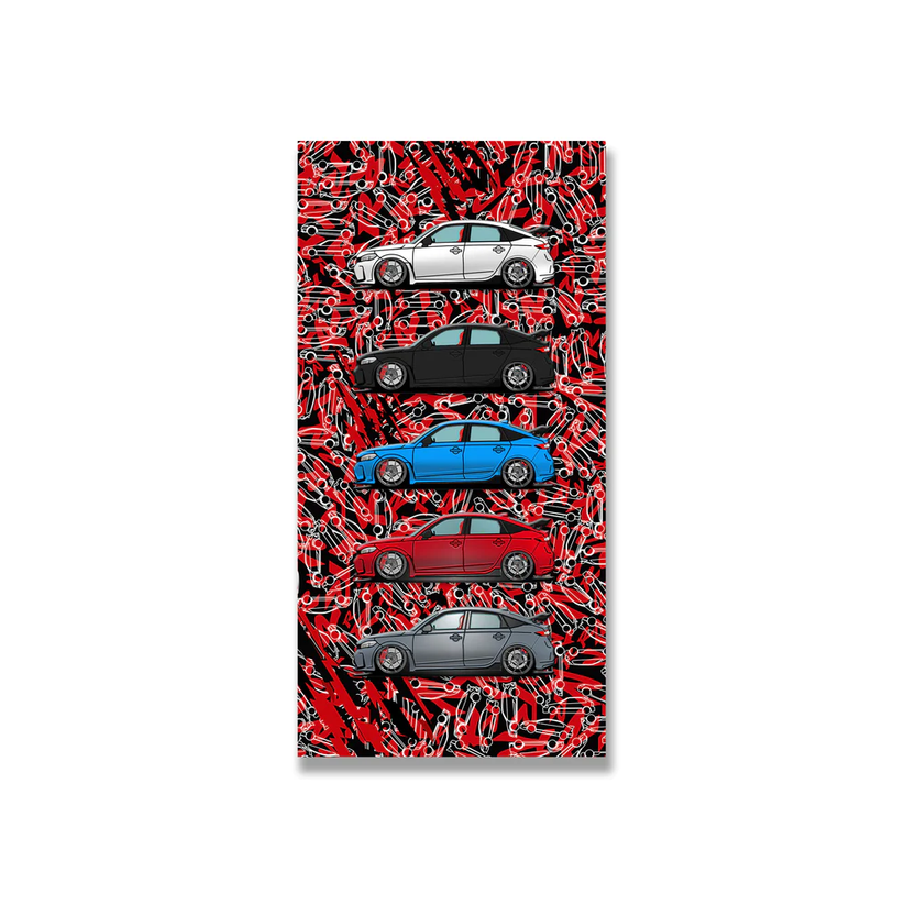 Autocannon x Honda Type R Camo (set of 5 pins)