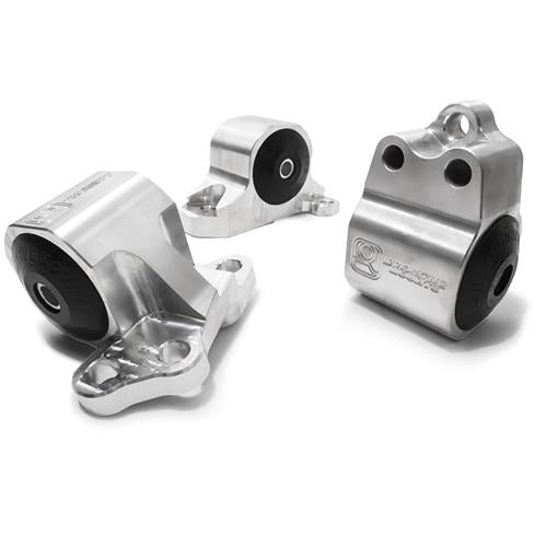 Innovative 92-95 Civic B/D Series Silver Aluminum Motor Mounts  60A Bushings (3 Bolt)