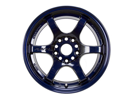 Gram Lights 57DR 15x8 +35 4x100 Mag Blue Wheel