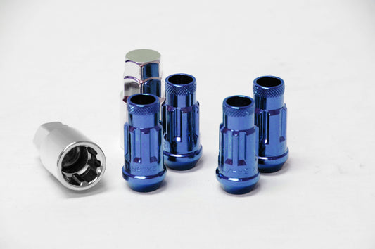 Wheel Mate Monster M14x1.5 Locking Lug Nut Blue 4pcs/set