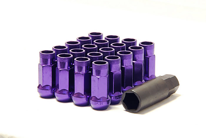 Wheel Mate Monster Open End Lug Nut Set of 20 - Purple 14x1.50