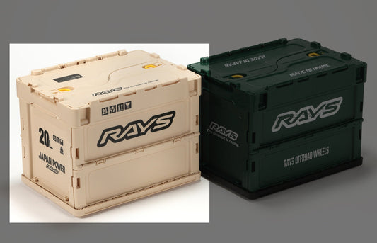 Rays Foldable Box Ivory (collapsible storage bins)