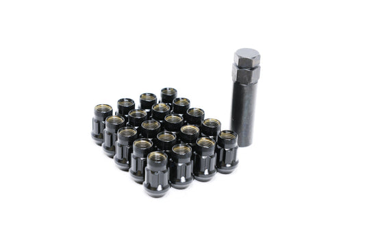 Wheel Mate Monster Lug 35 Black Short Lug Nuts Set of 20 - M14x1.50