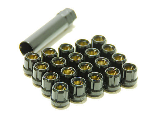 Wheel Mate Muteki Open End Lug Nuts - Deep Black 12x1.25