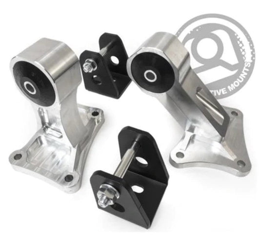 Innovative 00-09 Honda S2000 F-Series Silver Aluminum Engine Mounts 75A Bushings (NoTrans Mount)