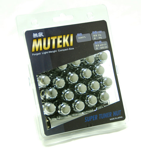 Wheel Mate Muteki Closed End Lug Nuts - Chrome 12x1.50