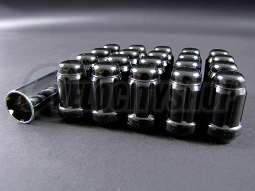 Wheel Mate Muteki Closed End Lug Nuts - Deep Black 12x1.25