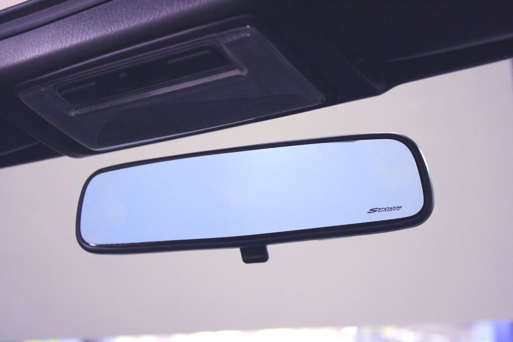 Spoon Blue Wide Rear View Mirror - Accessories DC2/5,DB8,EK4/9(JDM),NA1/2,GD3