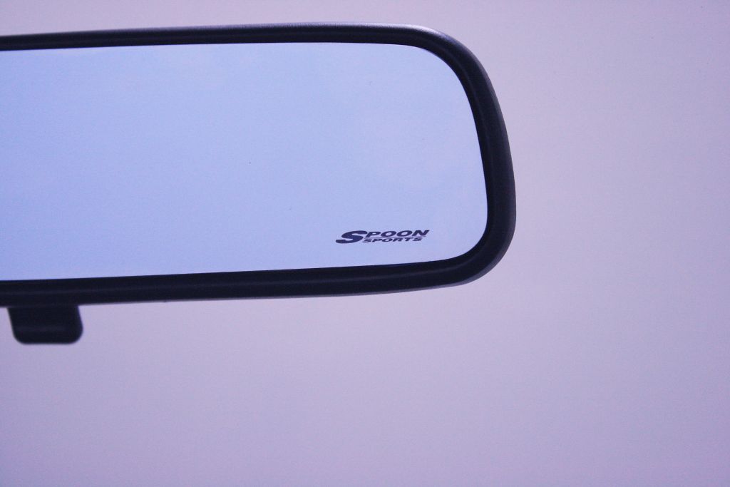 Spoon Blue Wide Rear View Mirror (76400-BRM-001) - Accessories DC2/5,DB8,EK4/9(JDM),NA1/2,GD3