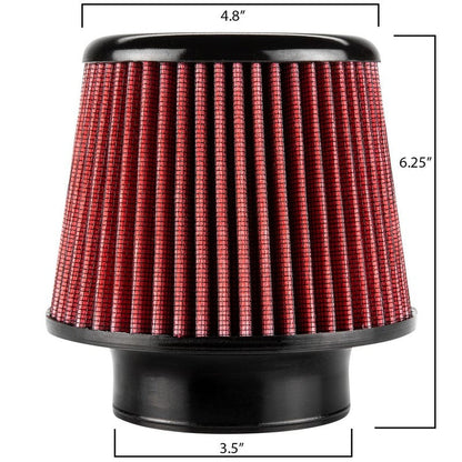 DC Sports Intake System DC Sports 3.5" Replacement Air Filter Open Top