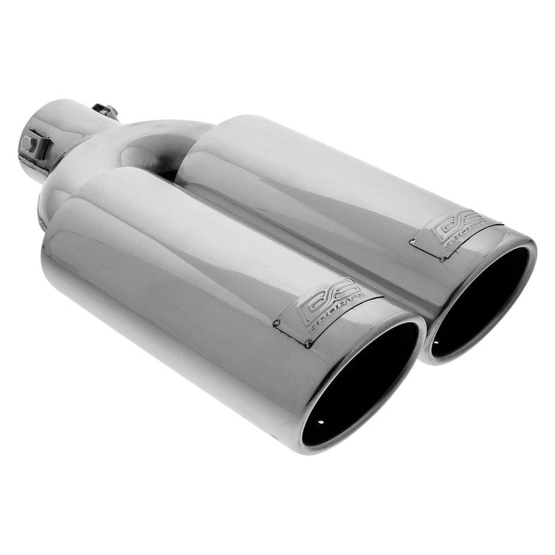 DC Sports Exhaust DC Sport Polished Stainless Universal Bolt On Exhaust Tip 2.375" 5 Inlet 3.75" Outlet