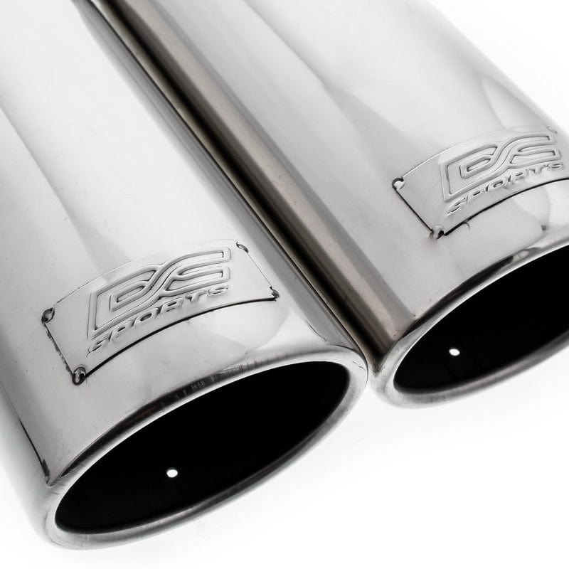 DC Sports Exhaust DC Sport Polished Stainless Universal Bolt On Exhaust Tip 2.375" 5 Inlet 3.75" Outlet